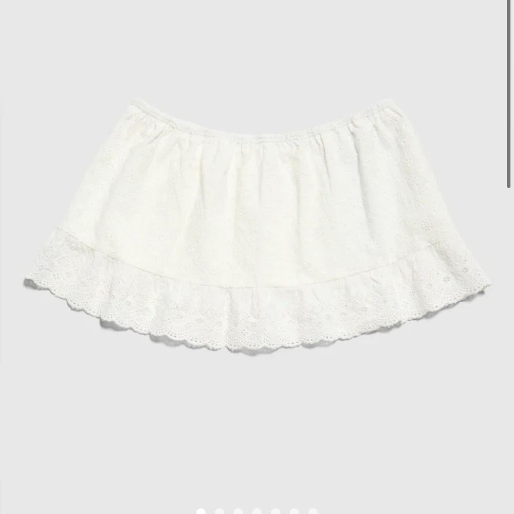 Dairy boy eyelet mini skirt